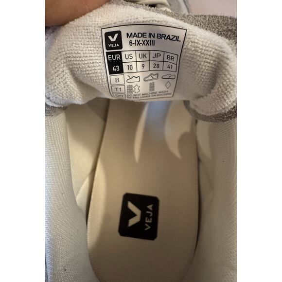 Veja Rio Branco Sneakers Unisex Lgt Grey Pierre Lace Up Casual Shoes M10 W11.5 - Picture 8 of 8